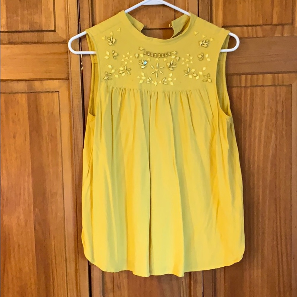 Yellow blouse